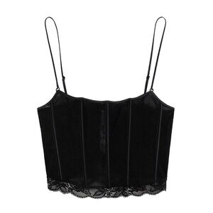Zara Black Lace Bustier